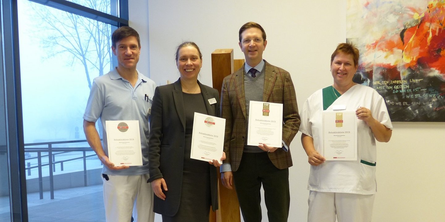 Focus Gesundheit: VAMED Klinik Kipfenberg erneut als Top-Rehaklinik in Deutschland ausgezeichnet