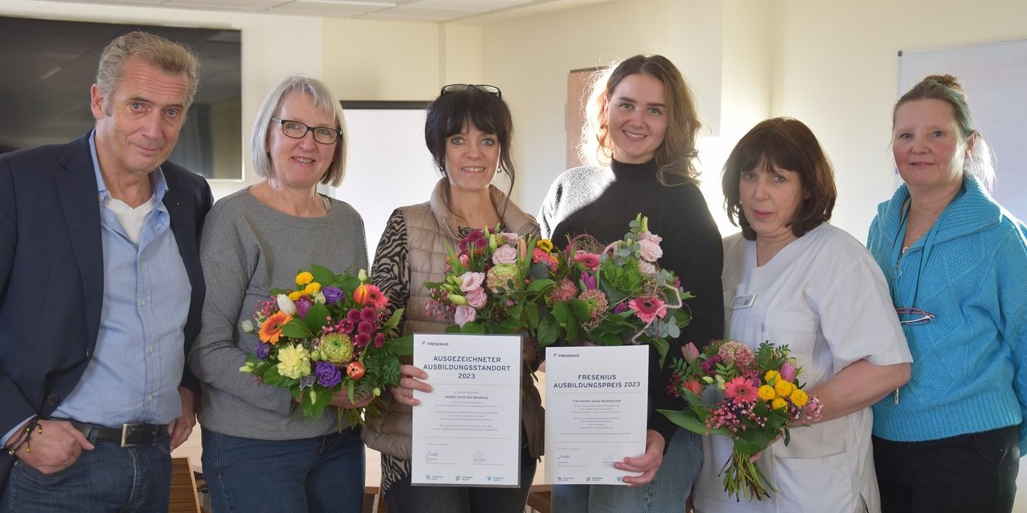 Auszubildende der VAMED Klinik Bad Berleburg für Bestnoten ausgezeichnet